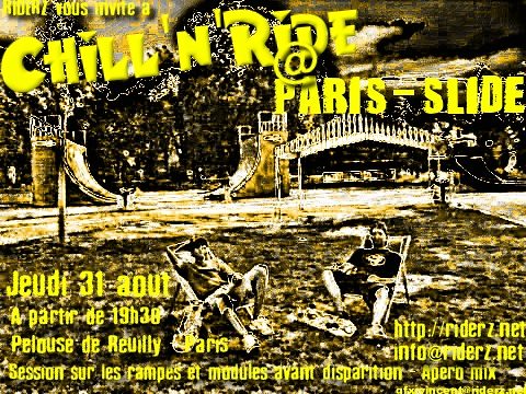 Session nocturne « Chill & Ride » Riderz à Paris-Slide