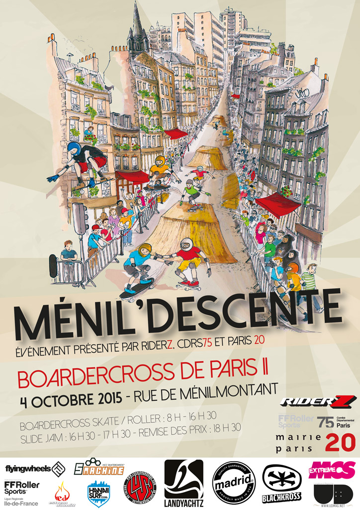 Boardercross Ménil&rsquo;Descente – Affiche 2015