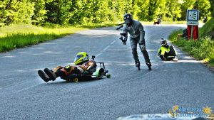 Philippe Rulleau présente la streetluge sur FR3 Normandie